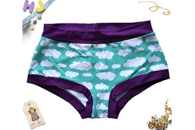 Buy L Boyshorts Mint Clouds now using this page